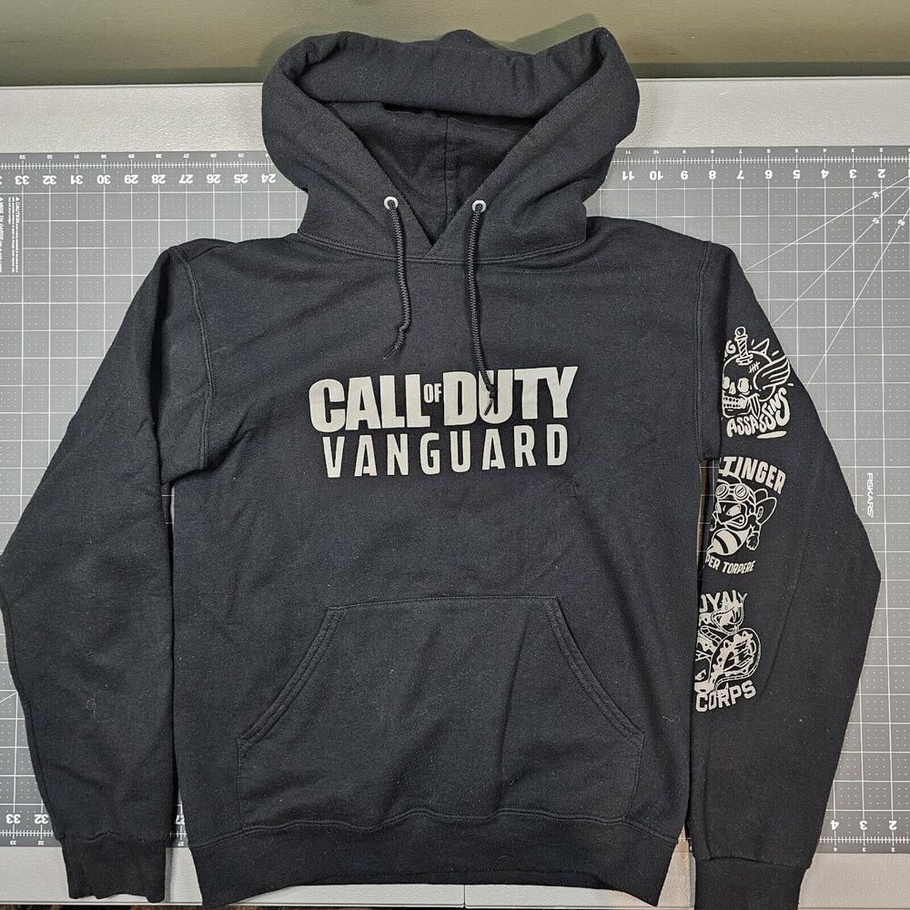 Call Of Duty Vanguard Hoodie Small Gamer Streetwear Activision Teams Wolf Black